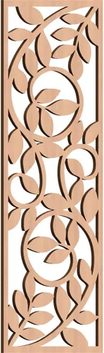 Miniatura 31 de 9 3/8"W x 24 3/8"H x 1/4"T Utica Decorativo Fretwork Madera Paneles de Pared, Abedul
