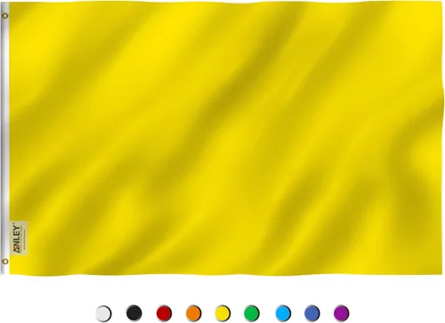 Miniatura 15 de Anley Fly Breeze - Bandera naranja sólida de 3 x 5 pies, color vivo y a prueba de decoloración, cabecera de lona y doble costura, banderas naranjas