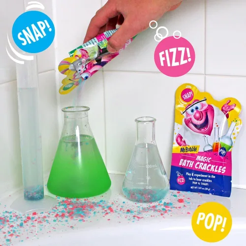 Miniatura 4 de Mr. Bubble Magic Bath Crackles, divertido de añadir al baño de burbujas para hacer que la hora del baño sea emocionante para los niños