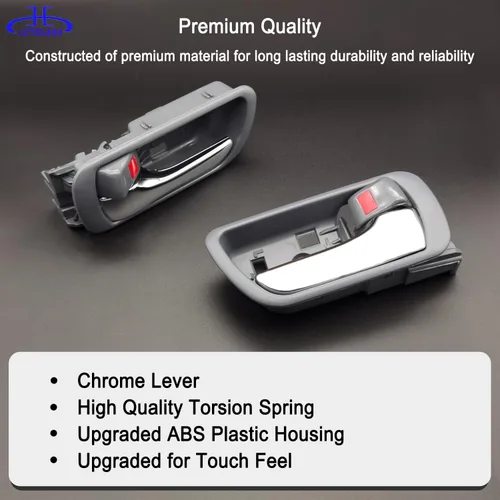Miniatura 3 de 4 piezas de manijas interiores para puertas de Toyota Camry 2002 2003 2004 2005 2006, delanteras traseras izquierda del conductor y derecha del lado
