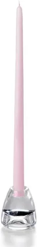 Miniatura 58 de yummi Velas cónicas color rosa claro de 12 pulgadas, 12 por paquete