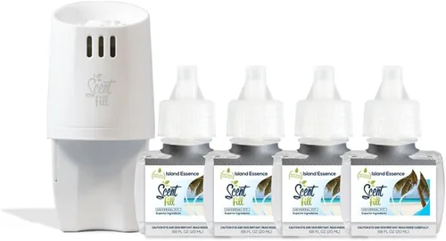 Miniatura 17 de Scent Fill Ambientador Enchufable de Naranja y Clavo, Repuestos de Aceite Perfumado, 2 Repuestos + Difusor