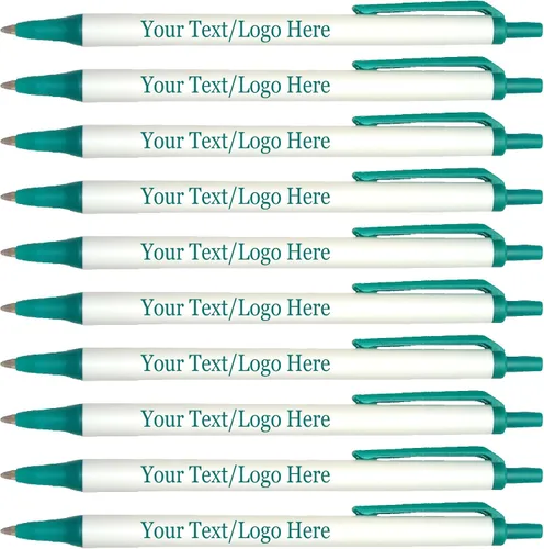 Miniatura 11 de SyPen Bolígrafos personalizados con tu logotipo o texto personalizado, paquete de 300 unidades a granel para negocios, fiestas y eventos, bolígrafos