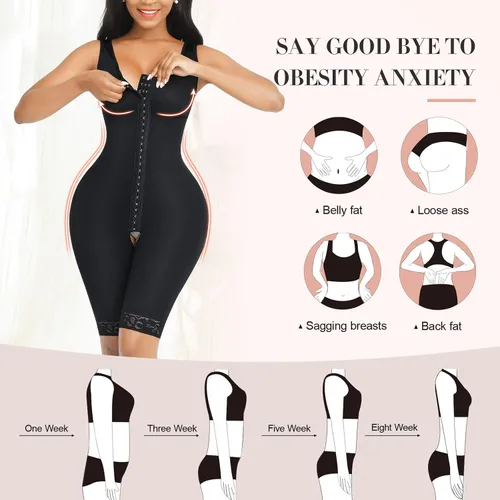 Miniatura 3 de FeelinGirl Fajas Colombianas moldeadoras para mujer, con control de abdomen, cuerpo completo, levantamiento de glúteos y muslos más delgado