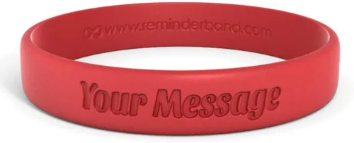 Miniatura 14 de Reminderband - Pulsera clásica de silicona 100% personalizada – Pulsera de goma de silicona personalizada – Personalizable, eventos, regalos, apoyo