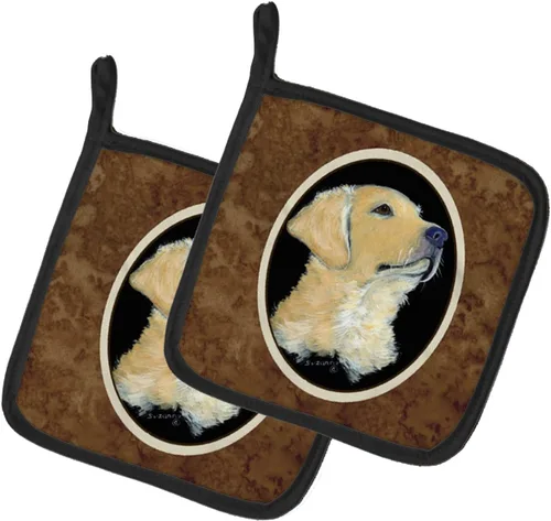 Miniatura 213 de Caroline's Treasures SS8617PTHD - Juego de soportes para ollas de cocina resistentes al calor, almohadillas calientes para horno para cocinar, Husky
