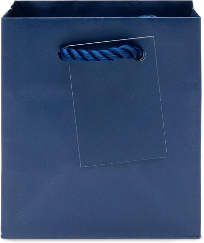Miniatura 5 de OccasionALL Bolsas de regalo extra pequeñas de color azul marino de 4 x 2.75 x 4.5 pulgadas, mini bolsas de regalo de papel con asas para tarjetas