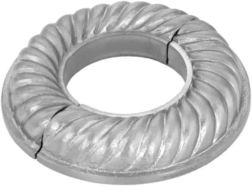 Miniatura 66 de Renovators Supply Manufacturing Placa de escudo de 3,13 pulgadas OD Escutcheon 1/2 en IPS Acabado de cobre antiguo Brida de radiador de aluminio