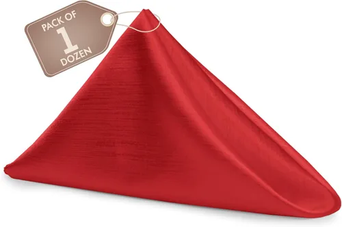 Miniatura 52 de Ultimate Textile -1 docena de servilletas reversibles Shantung Satin - Majestic - Servilletas de tela Majestic de 17 x 17 pulgadas, color marrón