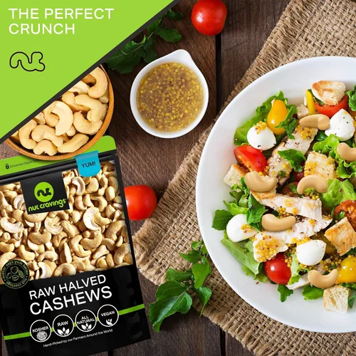 Miniatura 7 de Nut Cravings - Mitades y piezas de anacardo crudo, sin sal, sin cáscara, superiores a orgánicas (48 onzas - 3 libras) Nueces a granel empaquetadas