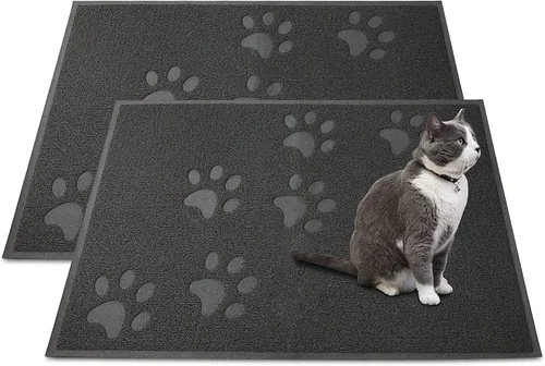 Miniatura 17 de Andalus Tapete Pequeño para Arena de Gatos, Paquete de 1 - Impermeable, Antideslizante y Fácil de Limpiar, Tapete para Caja de Arena de Gatos