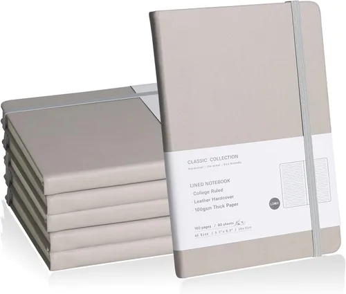 Miniatura 24 de Cuaderno rayado con tapa dura para hombres y mujeres – Cuadernos para escribir, trabajo, escuela, hogar y notas diarias, 160 páginas – Tamaño A5