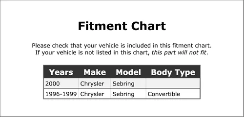 Miniatura 2 de Manguera hidráulica de freno trasero derecho/lado del pasajero compatible con Chrysler Sebring Convertible 1996 1997 1998 1999 2000 PC-359553