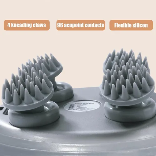 Miniatura 6 de Masajeador de cuero cabelludo, 3 modos, masajeador eléctrico para el cuero cabelludo, masajeador inalámbrico para relajar el estrés, masajeador