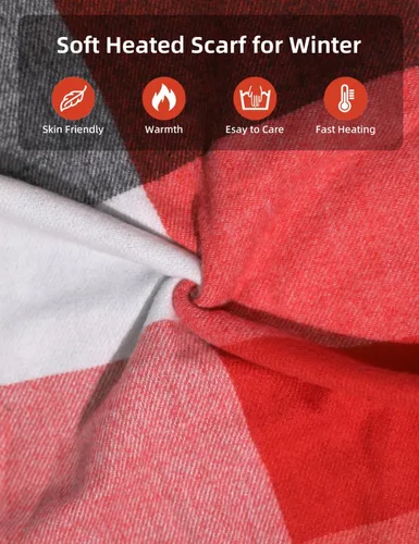 Miniatura 6 de Heated Scarf for Women Include Rechargeable Battery, Electric Heated Scarf for Cold Weather