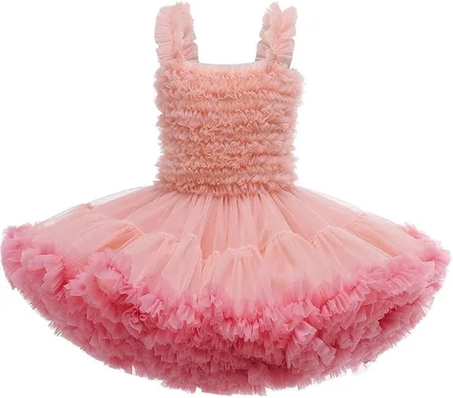 Super Fairy Baby Girl's Tutus Dress Toddler Lace Tulle Ballet Skirt Birthday Party Dress Up