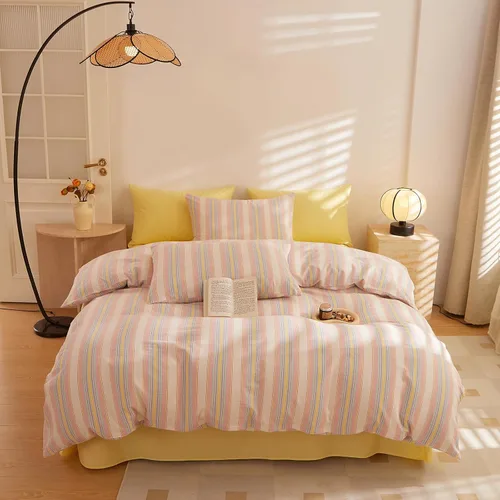 Miniatura 33 de VCLIFE - Juego de funda de edredón de algodón para cama individual, matrimonial, Queen, King, moderno, geométrico, juego de ropa de cama gris