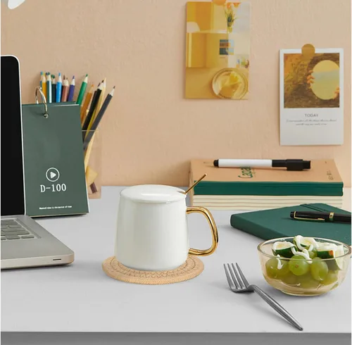 Miniatura 4 de 6 posavasos absorbentes para bebidas, posavasos tejidos de algodón para decoración de comedor, inauguración de la casa, tapete para beber en frío