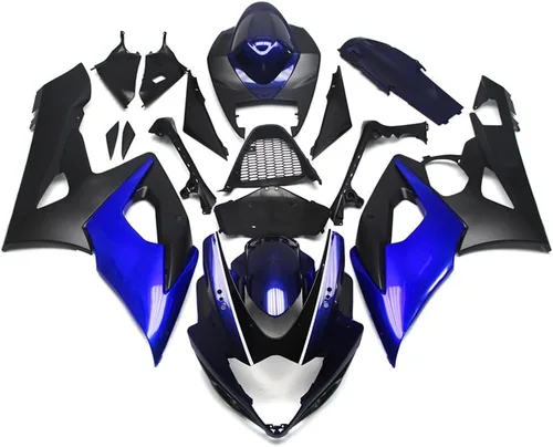 Miniatura 82 de Kit de carenado de inyección azul, negro y blanco para Suzuki GSXR600 GSX750 2006 2007 GSXR 600 GSX-R750 06 07 ABS Carenado de plástico completo