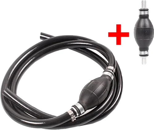 Miniatura 2 de BARTOO - Conjunto de línea de combustible, línea de manguera de combustible de nylon trenzado de 3/8 pulgadas para embarcaciones marinas, motor