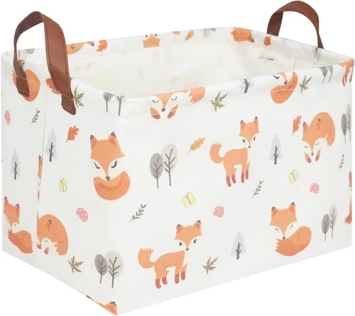 Miniatura 27 de FXOLCSHE - Canasta rectangular rosa de alpaca, canasta de lavandería impermeable plegable para guardería, canasta de juguetes para habitación