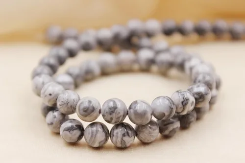 Miniatura 53 de Pulseras de cuentas personalizadas, Pulsera de piedras preciosas de 0.236 in, Pulsera grabada con láser, Pulsera de piedra natural, Pulseras unisex
