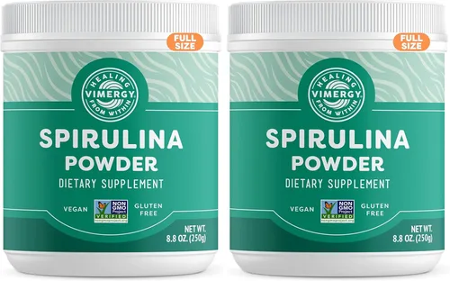 Miniatura 7 de Vimergy Polvo de espirulina, 166 porciones – Tamaño de valor – Polvo de verduras – Superalimento de algas azul-verde ricas en nutrientes