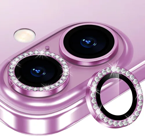 Miniatura 90 de Protector de Lente de Cámara Bling para iPhone 17 Pro / 17 Pro Max, Anillo de Metal con Diamante Individual con Dureza 9H, Protector de Pantalla
