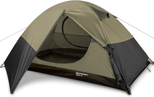 Miniatura 13 de Bessport Tienda de campaña para 1/2 persona, impermeable, dos puertas, tienda de mochilero, fácil instalación, ligera, para exteriores, senderismo