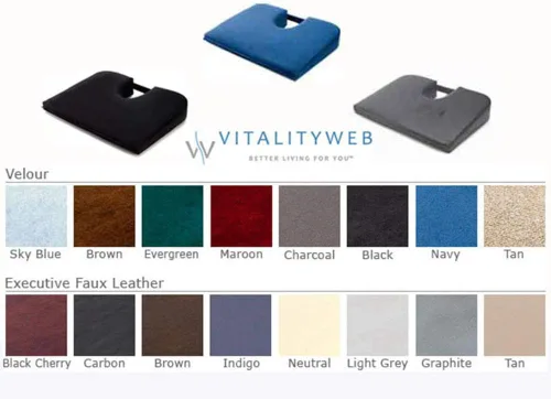 Miniatura 3 de Cojín extra firme extendido Tush Cush para asiento, 15 x 20 pulgadas, color negro