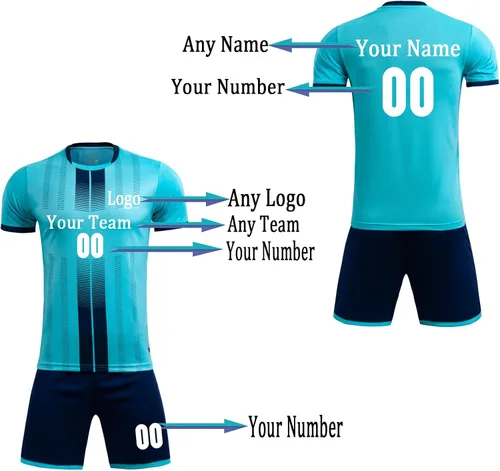 Miniatura 3 de Camisetas de fútbol personalizadas para niños, hombres y mujeres, camisetas de fútbol personalizadas y pantalones cortos de fútbol para hombres