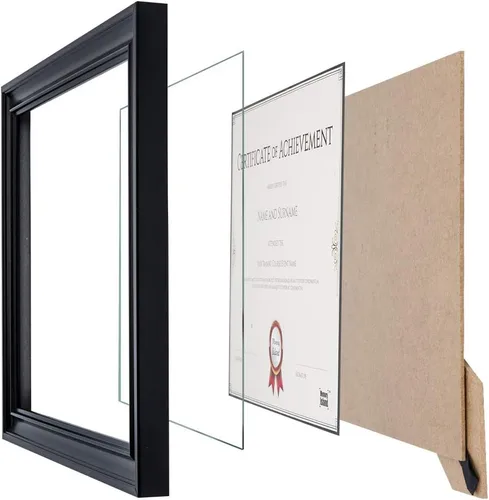 Miniatura 2 de Memory Island Marcos para documentos de 8.5 x 11, juego de 4 marcos de certificados para pared o mesa, marcos de diploma para premio de grado