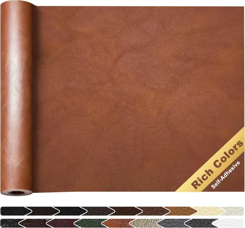 Miniatura 70 de KING MOUNTAIN Cinta de reparación de cuero, 16 x 60 pulgadas, gris, autoadhesiva, impermeable, ecológica