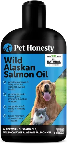 Miniatura 10 de Pet Honesty Skin Health - Masticables de salmón - Alivio de la picazón para perros, aceite de pescado Omega 3 para perros, aceite de salmón natural