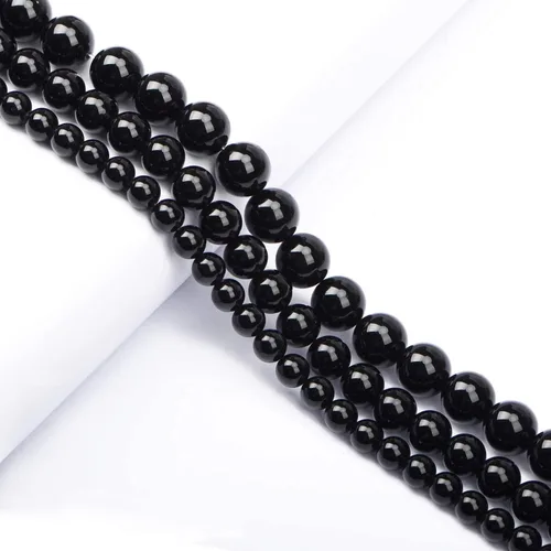 Miniatura 4 de AD Beads Cuentas redondas sueltas de piedras preciosas naturales de 15 pulgadas para pulseras, collares, aretes, manualidades, manualidades