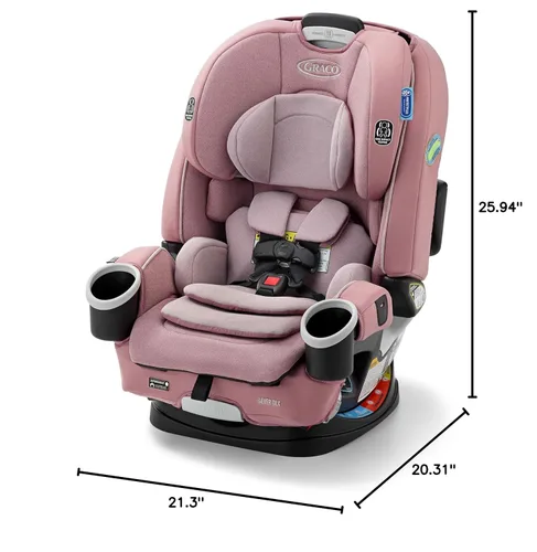 Miniatura 10 de Graco 4Ever DLX 4 en 1 Asiento de automóvil Asiento de automóvil para bebés a niños pequeños, Maven, adaptable para 10 años de uso, tamaño: 20 x