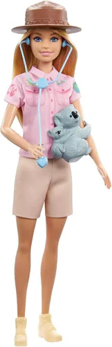 Miniatura 2 de Muñeca Barbie Careers y accesorios, zoóloga con atuendo removible con sombrero, pizarra y figura de koala que puede sostener el brazo de la muñeca