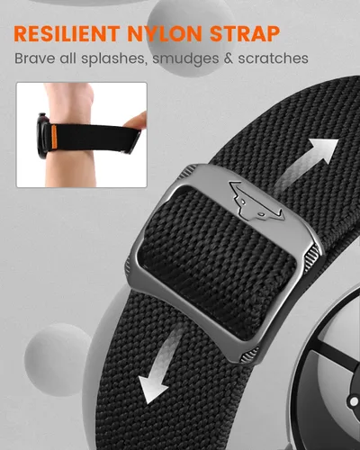 Miniatura 4 de Banda elástica de nailon para Google Pixel Watch 4/3 45mm, correa de bucle suave y transpirable para Pixel Watch 4 45mm con hebilla de cabeza