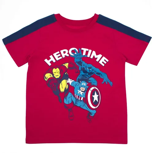 Miniatura 4 de Marvel Avengers Boys T-Shirt 3 Pack for Toddler and Little Kids GreyNavyRed
