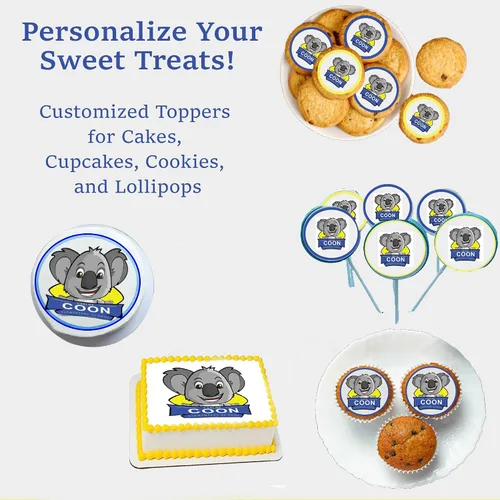 Miniatura 3 de 7” Circle Edible Custom Print Cake Topper - Create Personalized Image for Theme Party Events & Special Occasions - 1 Per Sheet, Gluten Free, Soy