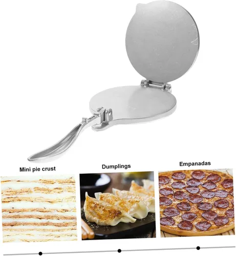 Miniatura 9 de BESPORTBLE Prensa de masa Empanada Prensa de tortilla Pizza Prensa Roti Prensa Tortillera Prensa de hierro fundido Quesadilla Maker 12 pulgadas Masa
