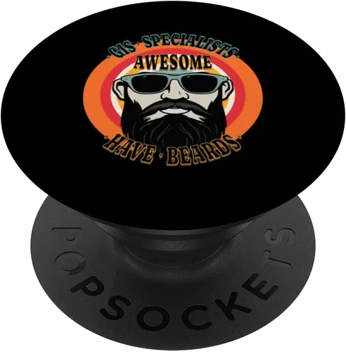 Miniatura 6 de Awesome GIS SPECIALISTS Have Beards Funny PopSockets MagSafe PopGrip for iPhone