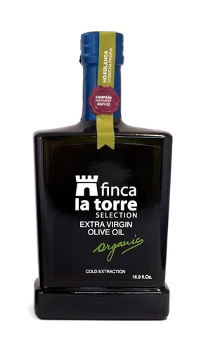 Miniatura 2 de Finca La Torre Hojiblanca Aceite de oliva orgánico – Aceite de oliva español extra virgen prensado en frío – Aceite premium de Málaga, España
