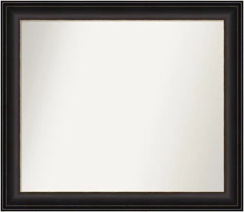 Miniatura 120 de Amanti Art Espejo de baño de bronce para sobre el fregadero, 24 x 24 pulgadas, espejo cuadrado de bronce Lara para tocador, marco de madera