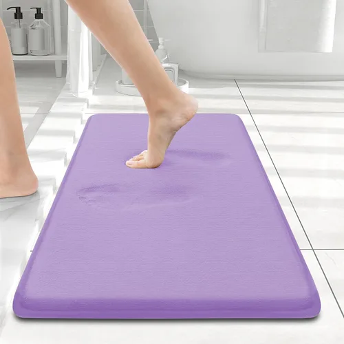 Miniatura 54 de Smiry Tapetes de Baño de Espuma Viscoelástica 36 x 24 pulgadas, Tapetes de Baño Extra Suaves y Absorbentes, Alfombra Antideslizante Lavable