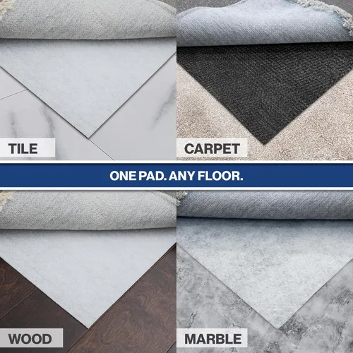 Miniatura 6 de Almohadilla antideslizante de 2 x 12 pies, agarre reversible, almohadillas antideslizantes para madera dura, vinilo, azulejos, suelos laminados