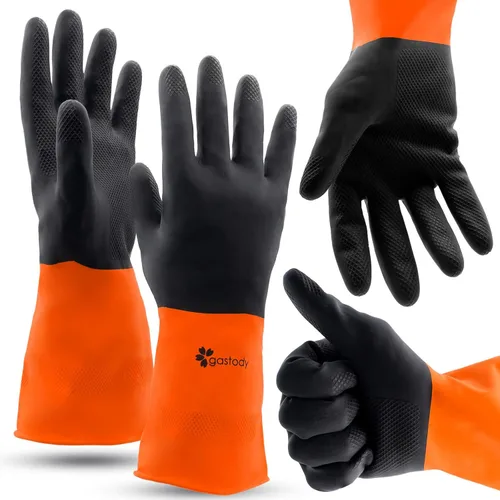 Gastody™ - Guantes resistentes a químicos, reutilizables, guantes de trabajo de seguridad resistentes, resistentes al ácido, aceite, álcali - Tamaño