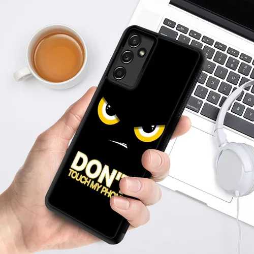 Miniatura 6 de CARLOCA Funda compatible con Samsung Galaxy A13 5G, diseño de Angry Dont Touch My Phone para niñas y niños, a prueba de golpes, antiarañazos