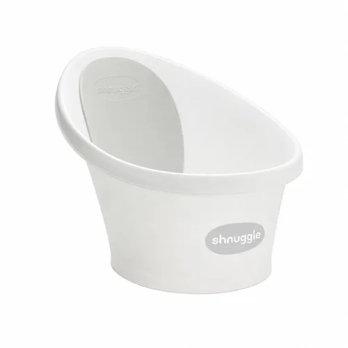 Shnuggle Bañera para Bebé Recién Nacido | Soporte Integrado y Respaldo Suave | Adecuado desde Recién Nacido | Soporte de Asiento de Baño Incluye