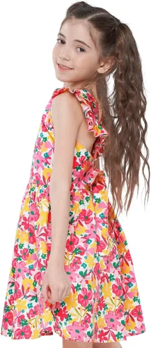 Miniatura 124 de Vestido de verano para niña, de algodón, con diseño floral